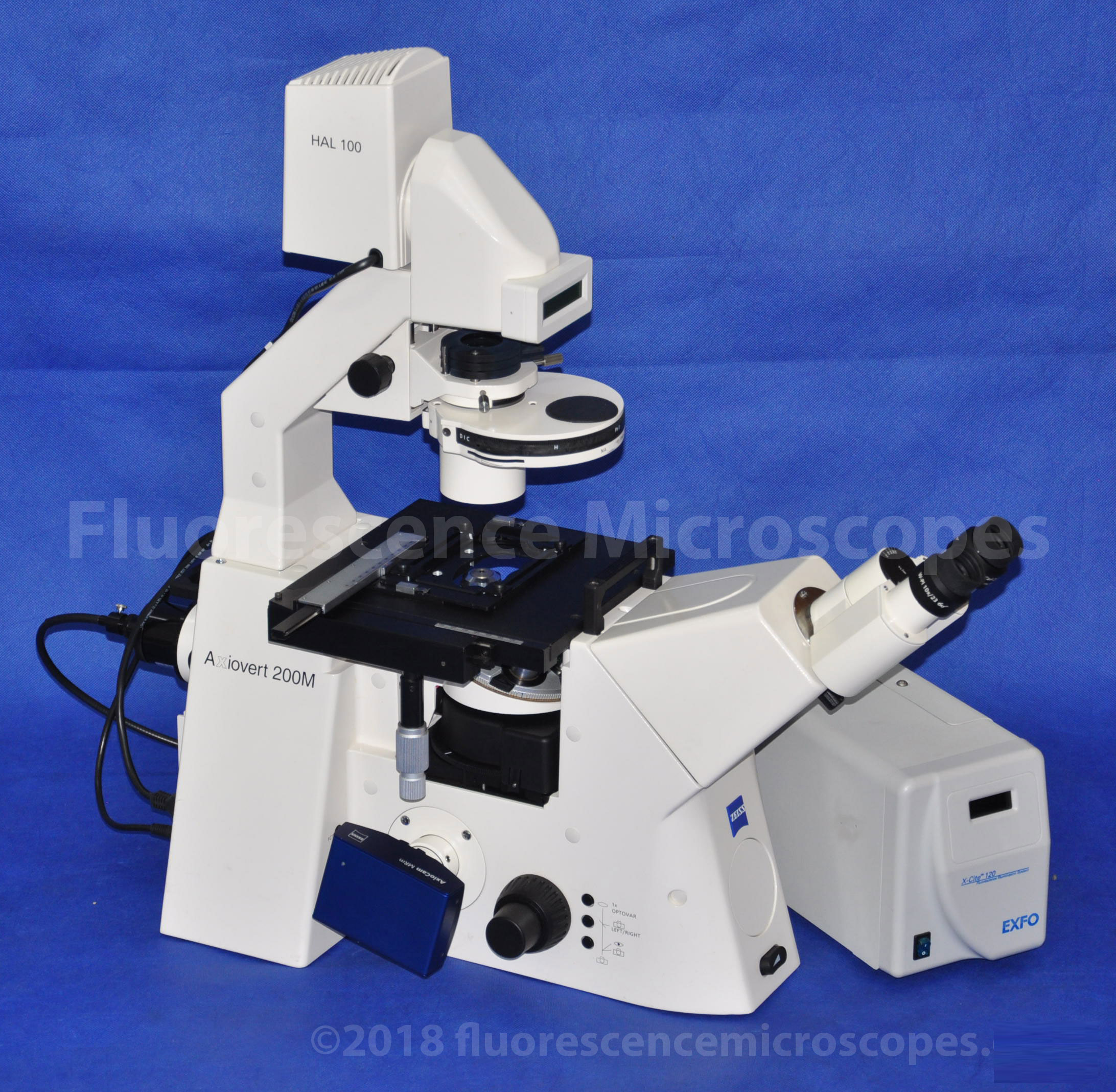 Zeiss Axiovert 200M Motorized Inverted Fluorescence Microscope w/ X