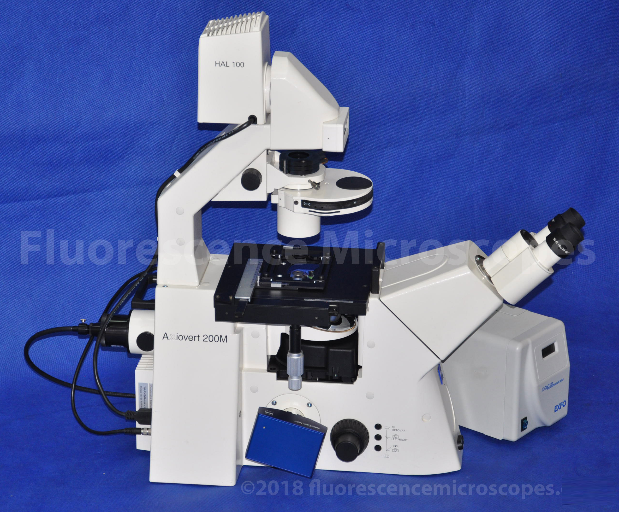 Zeiss Axiovert 200M Motorized Inverted Fluorescence Microscope w/ X